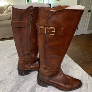 Brown Leather Riding Boots | 9M